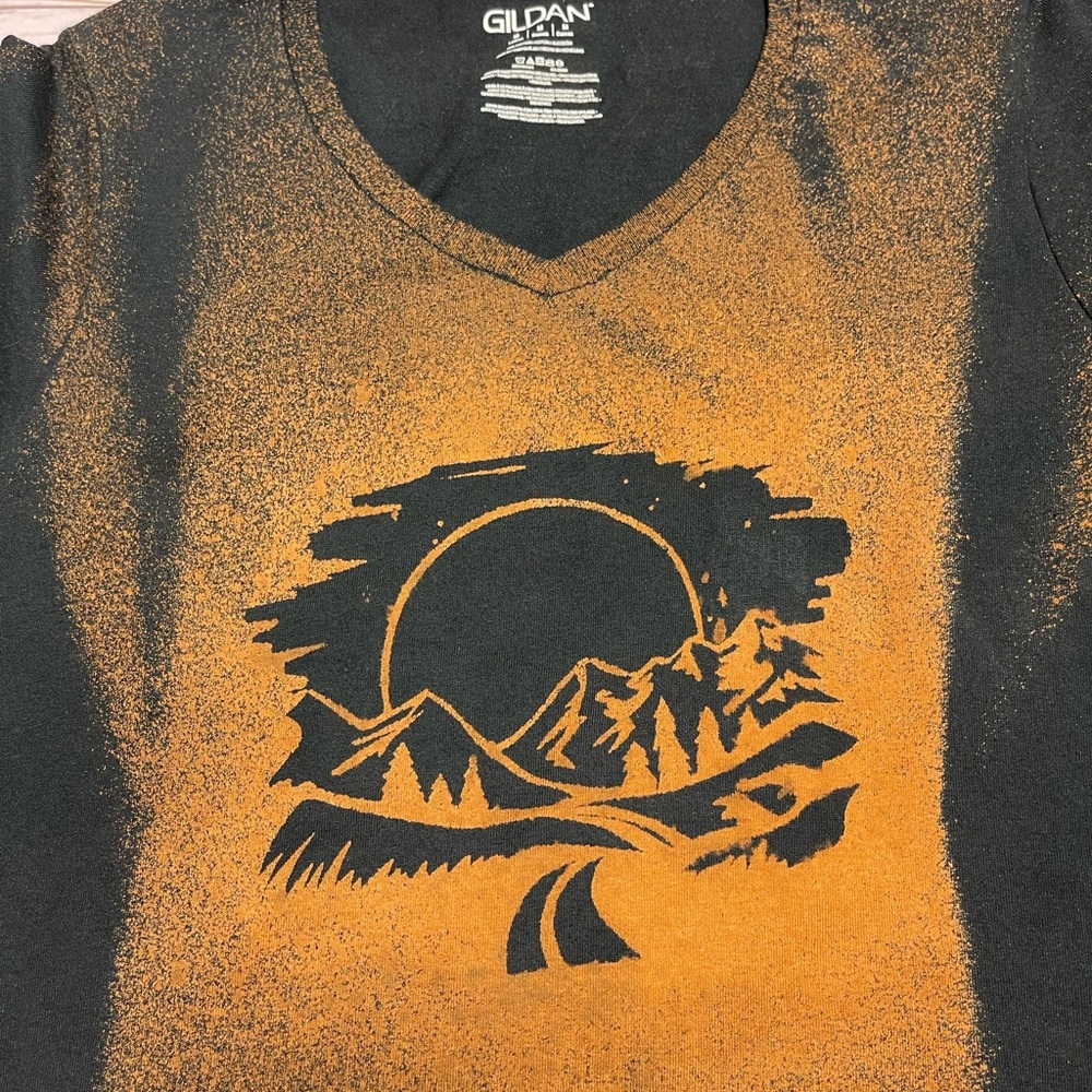 Women’s Gildan Size Medium Custom Bleached Tee. - image 3